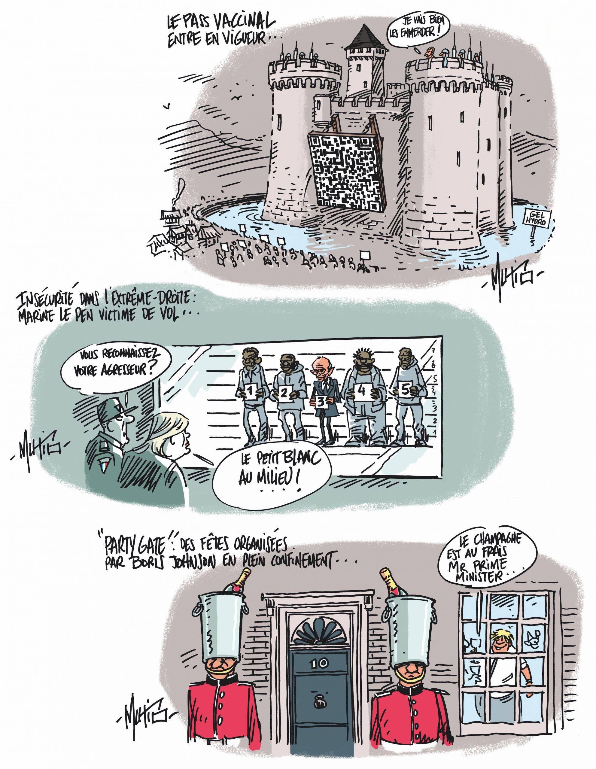 Pass vaccinal, extrême-droite et Party Gate