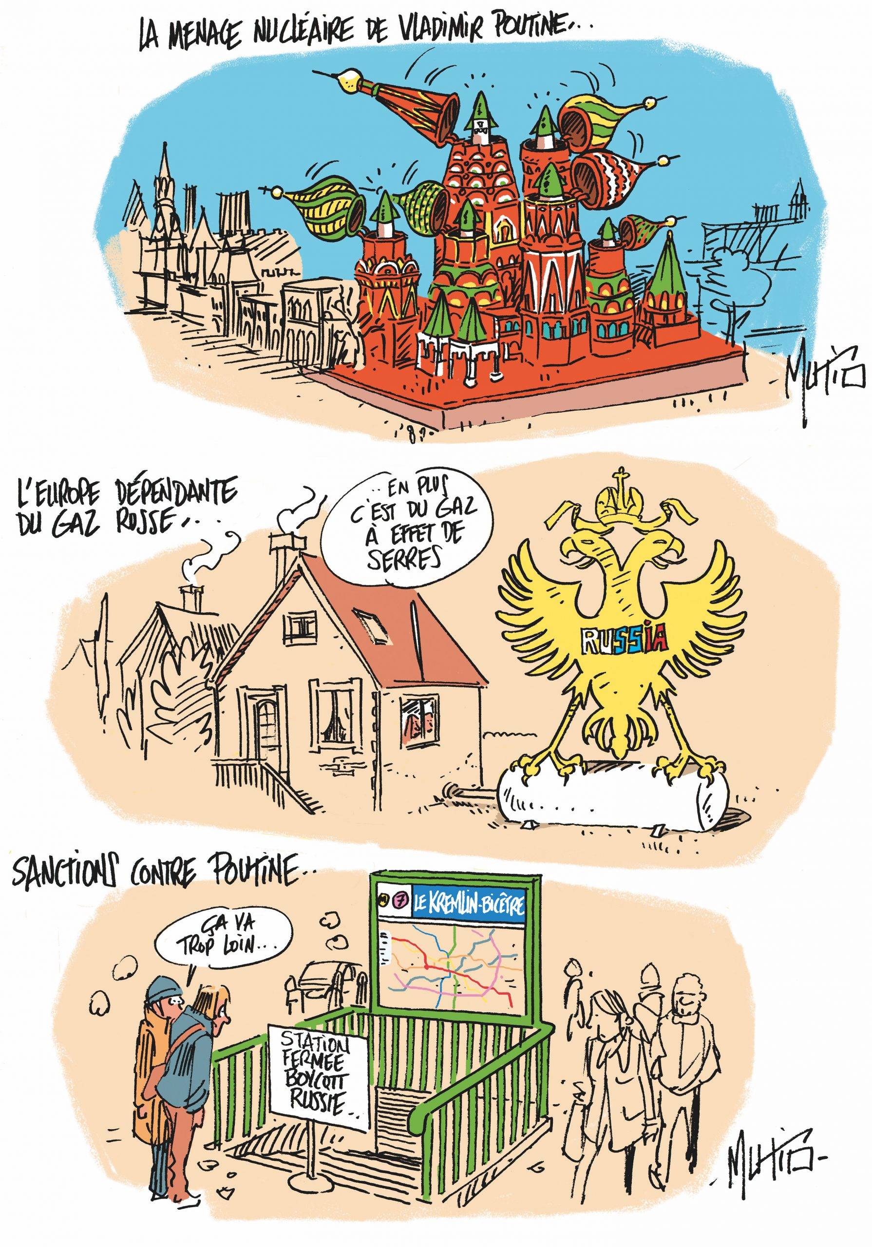 Poutine : gaz, nucléaire et sanctions…