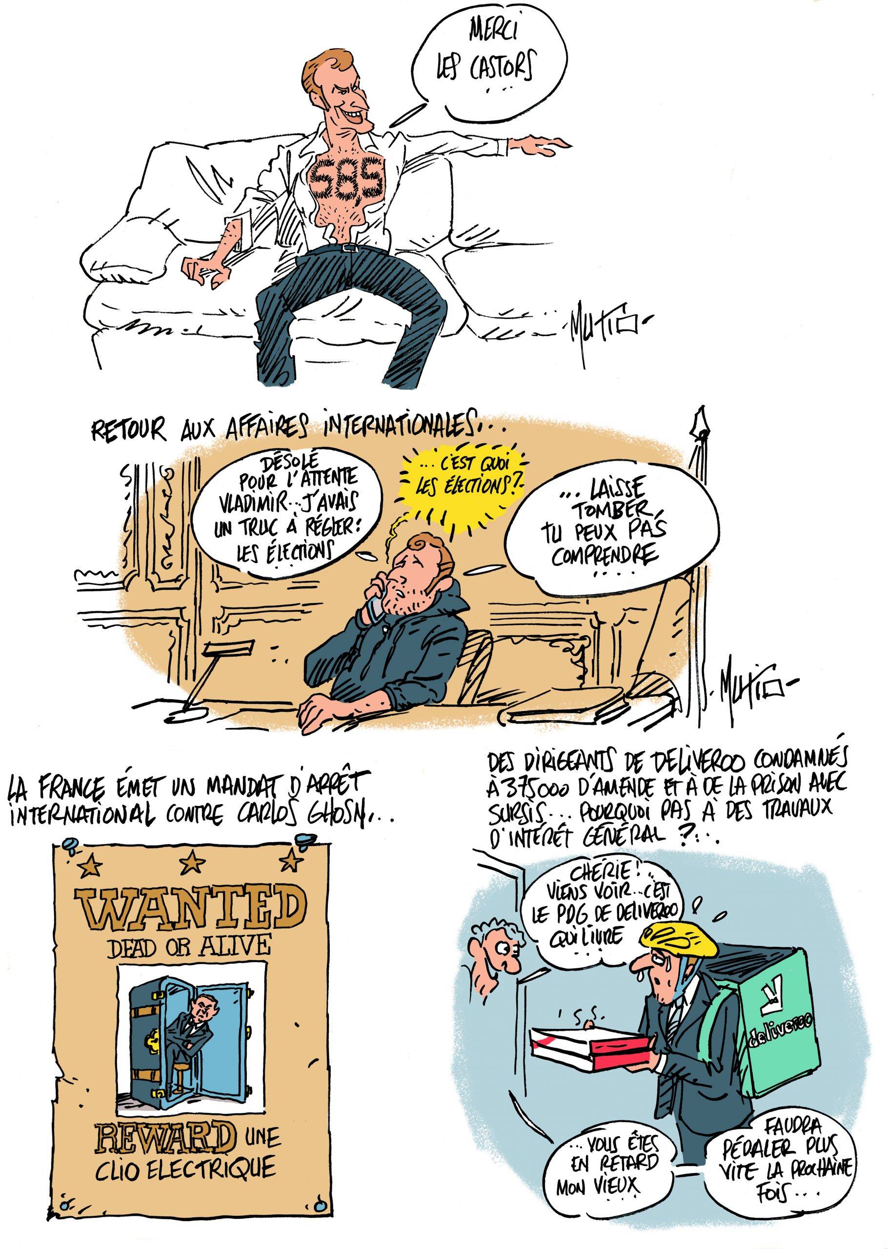 Second tour, Ghosn et Deliveroo