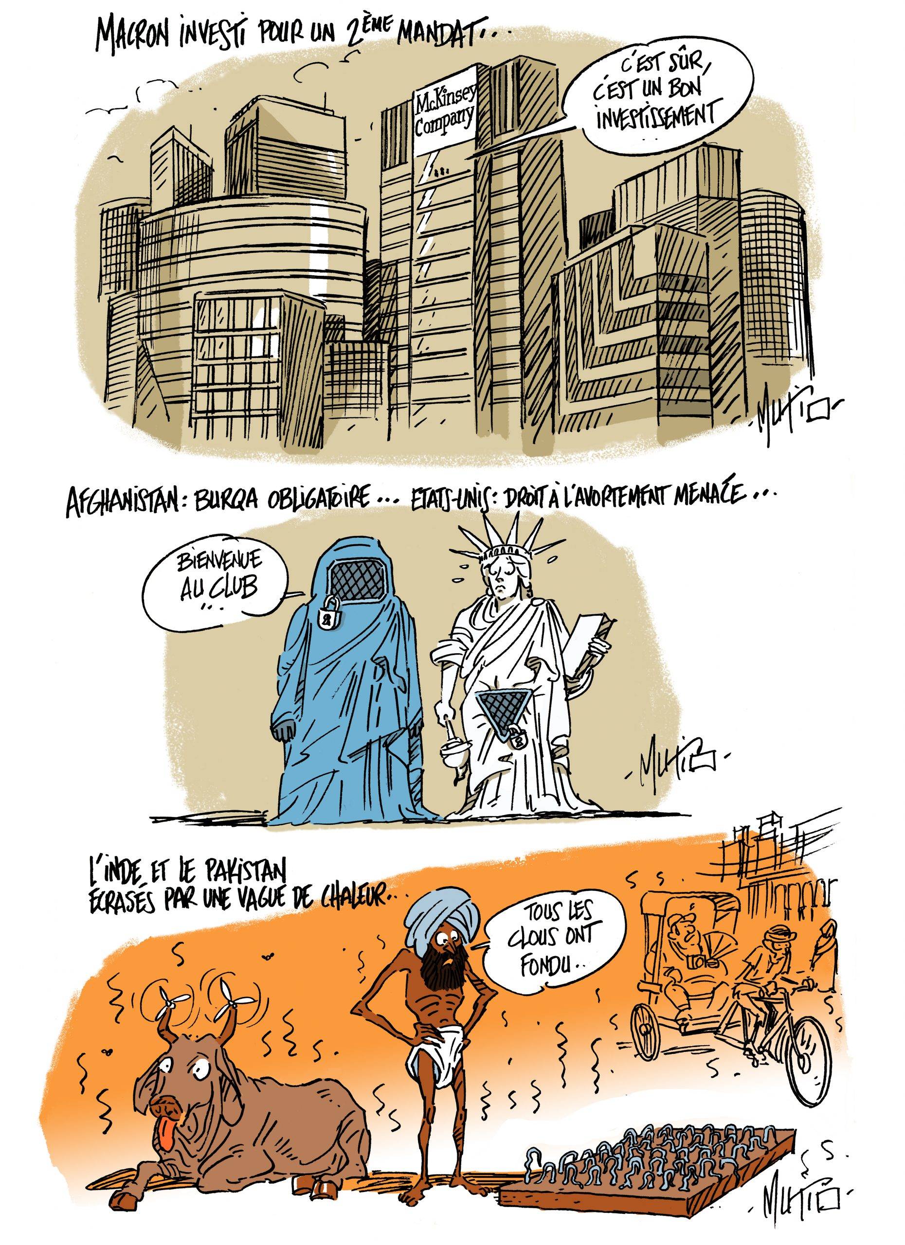 Macron, burqa et chaleur