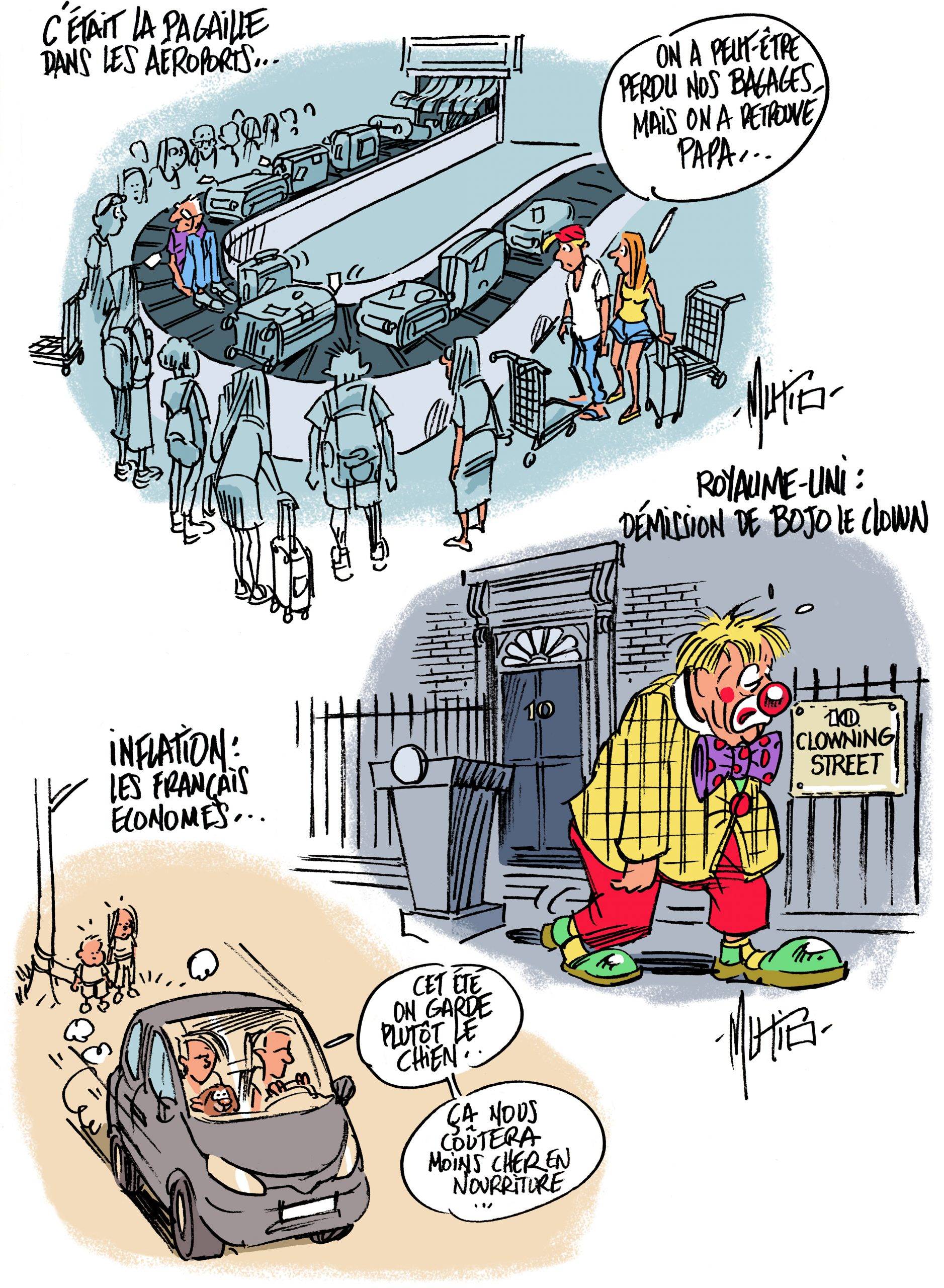 Aéroports, BoJo et inflation