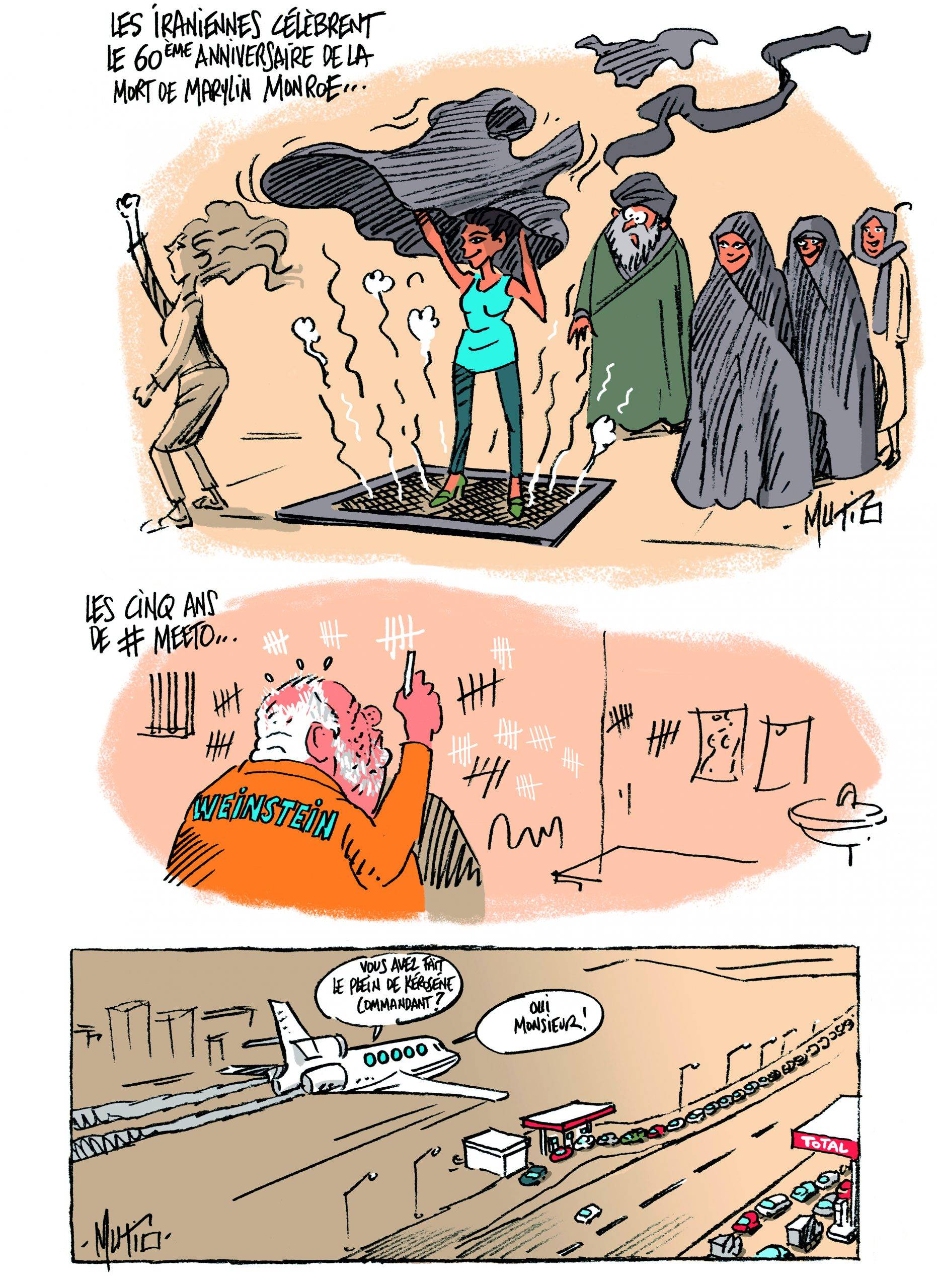 Iran, Weinstein et… pénurie d’essence