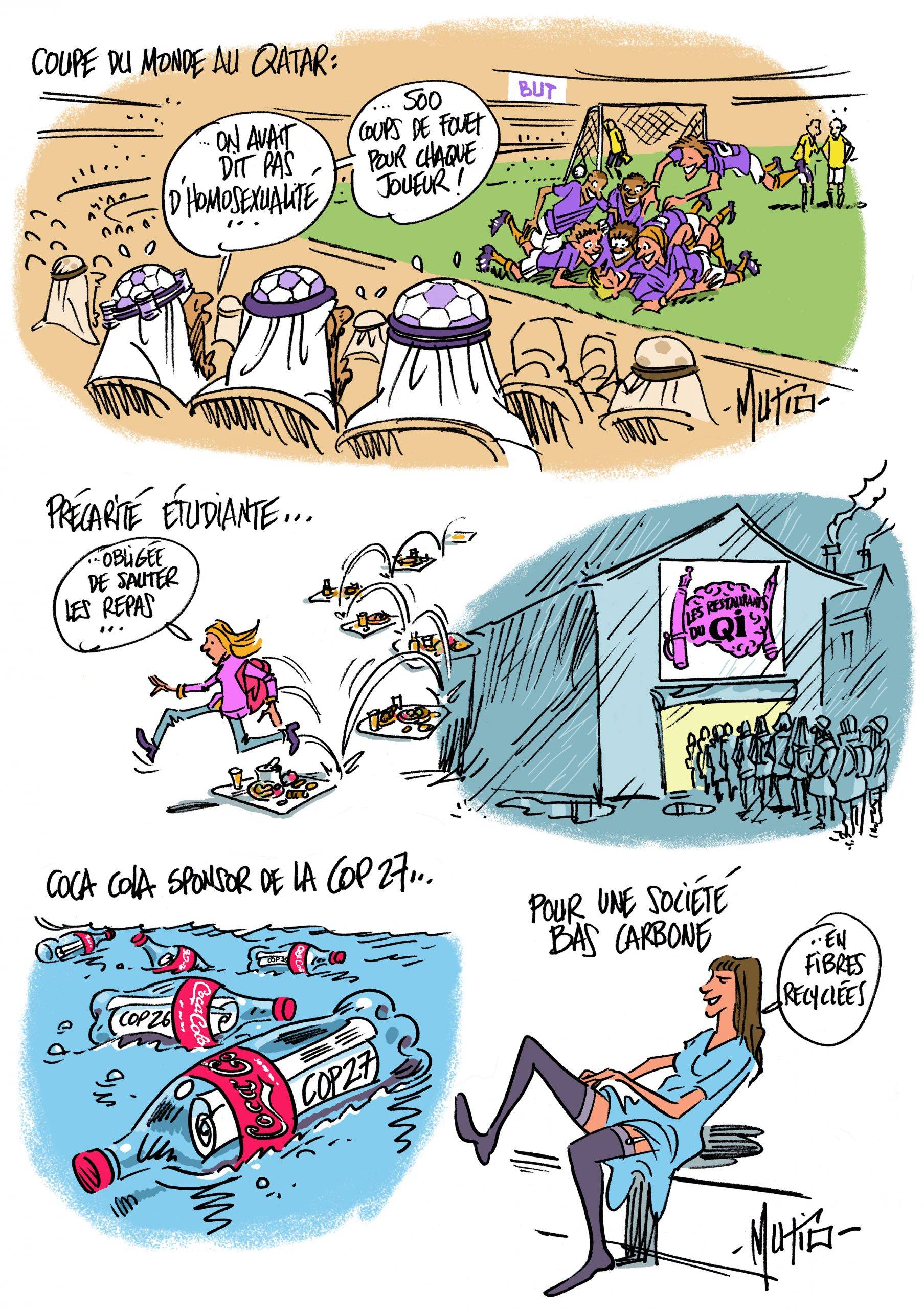 Foot, étudiants précaires et société bas carbone