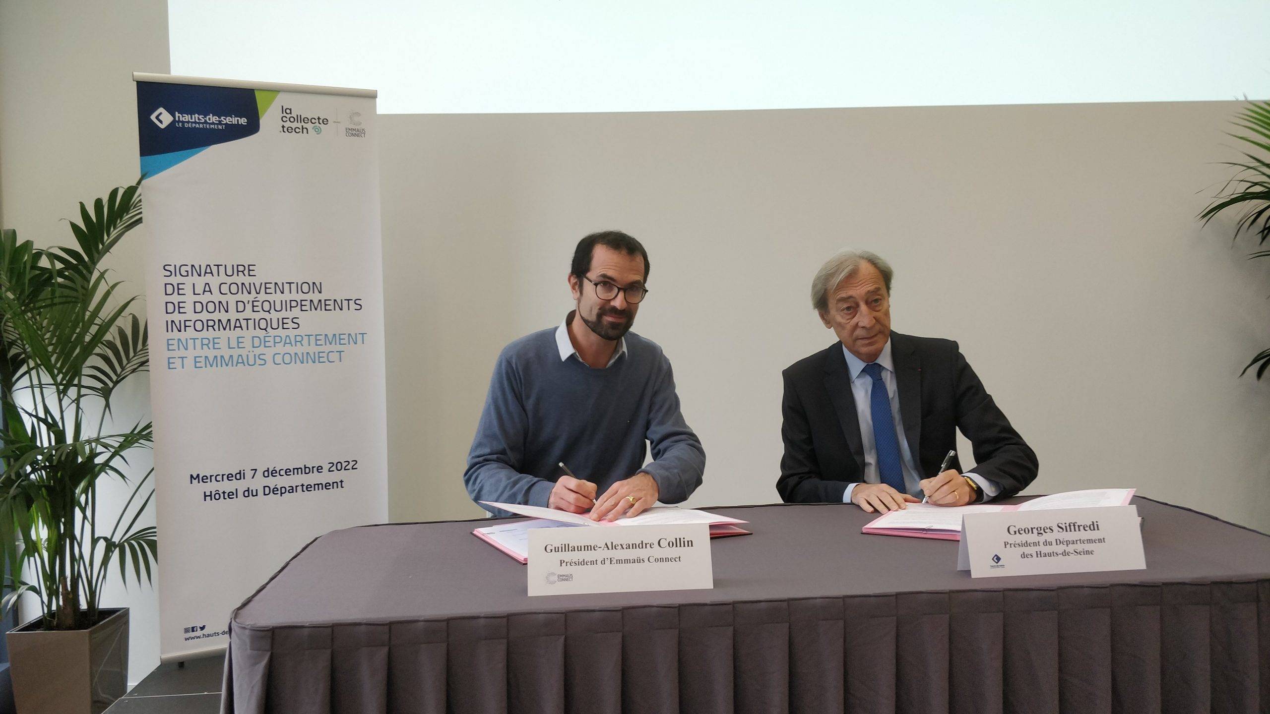 Emmaüs Connect signe avec les Hauts-de-Seine