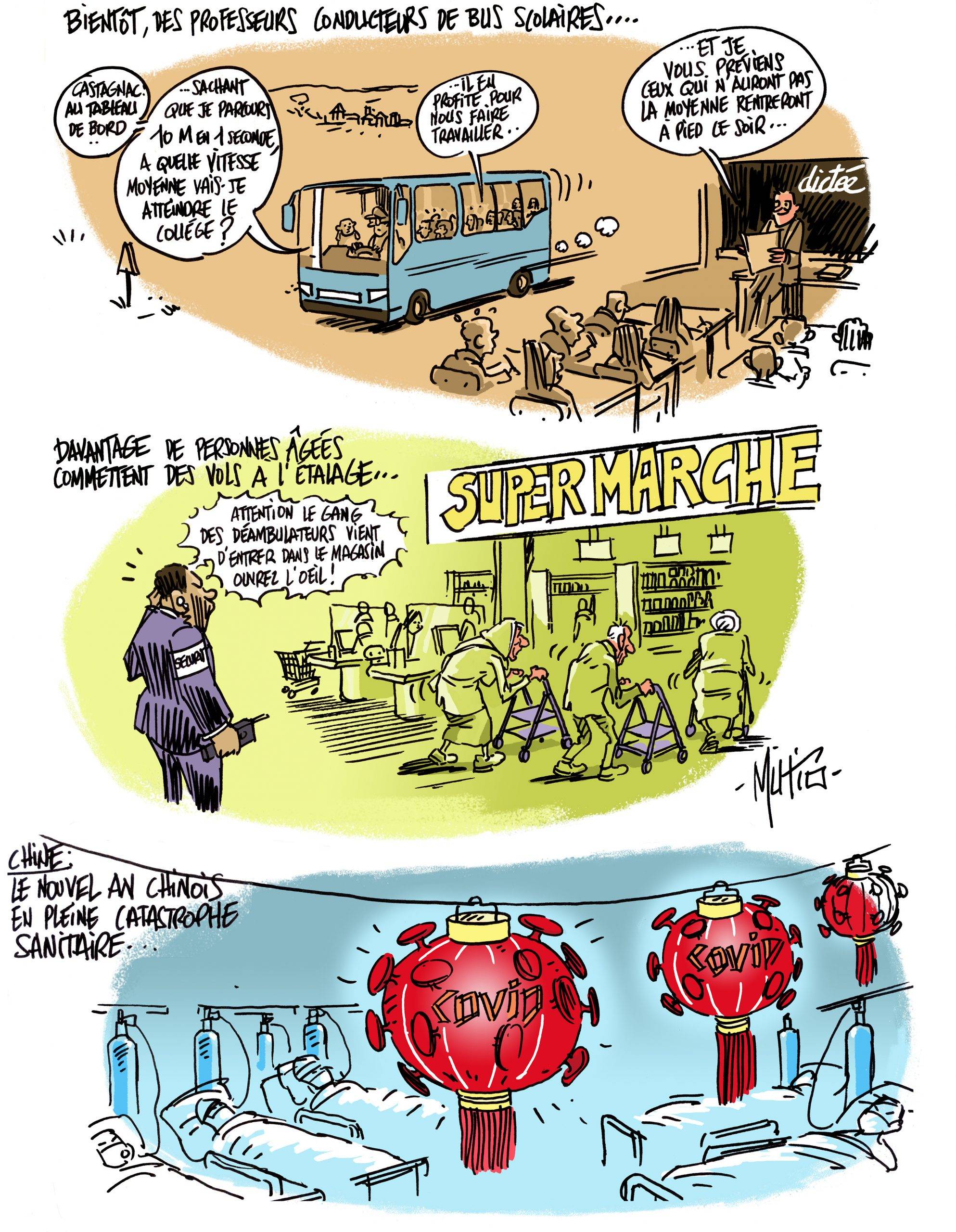 Profs, vols et Covid…