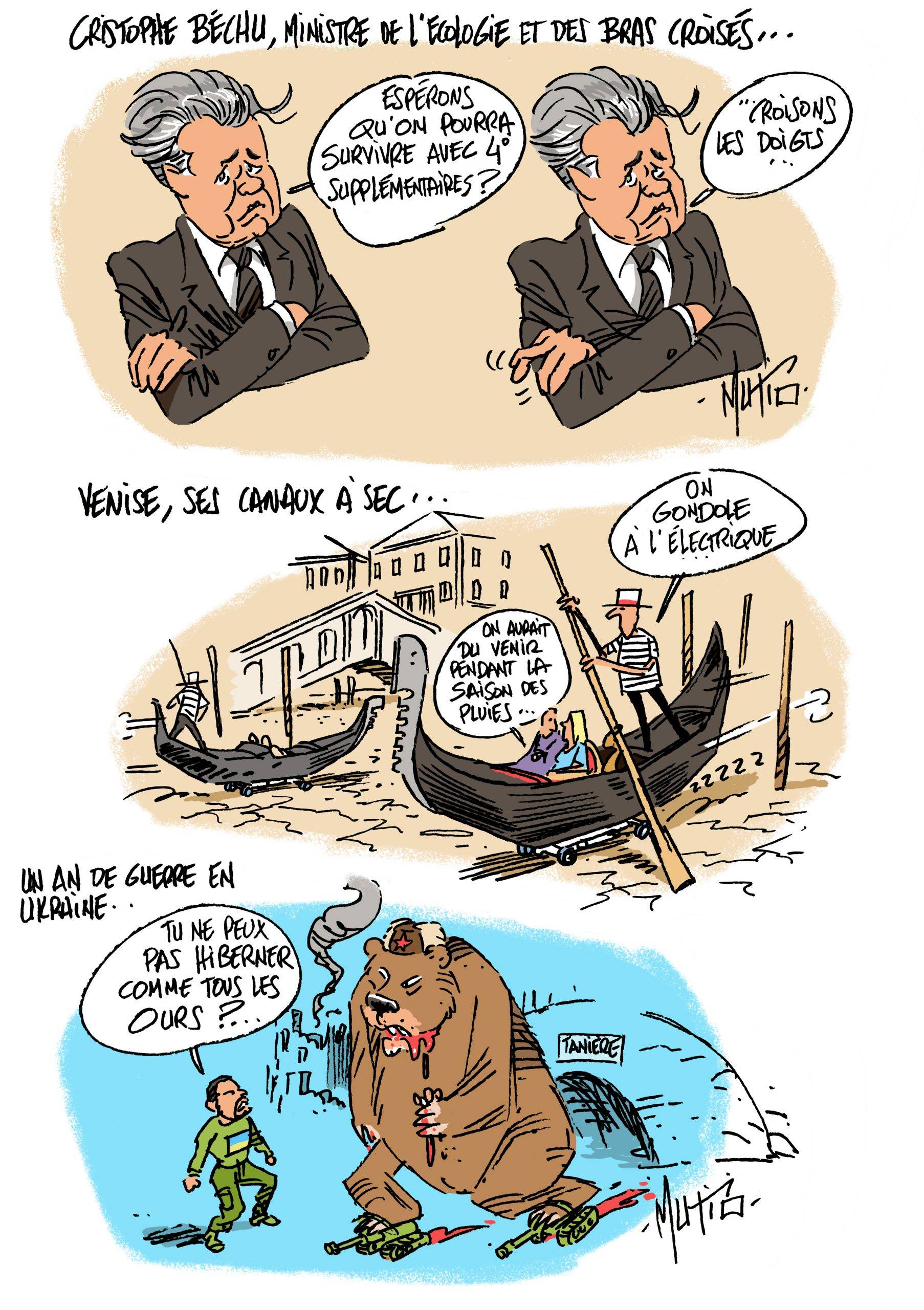 Des bras croisés, des canaux et une guerre