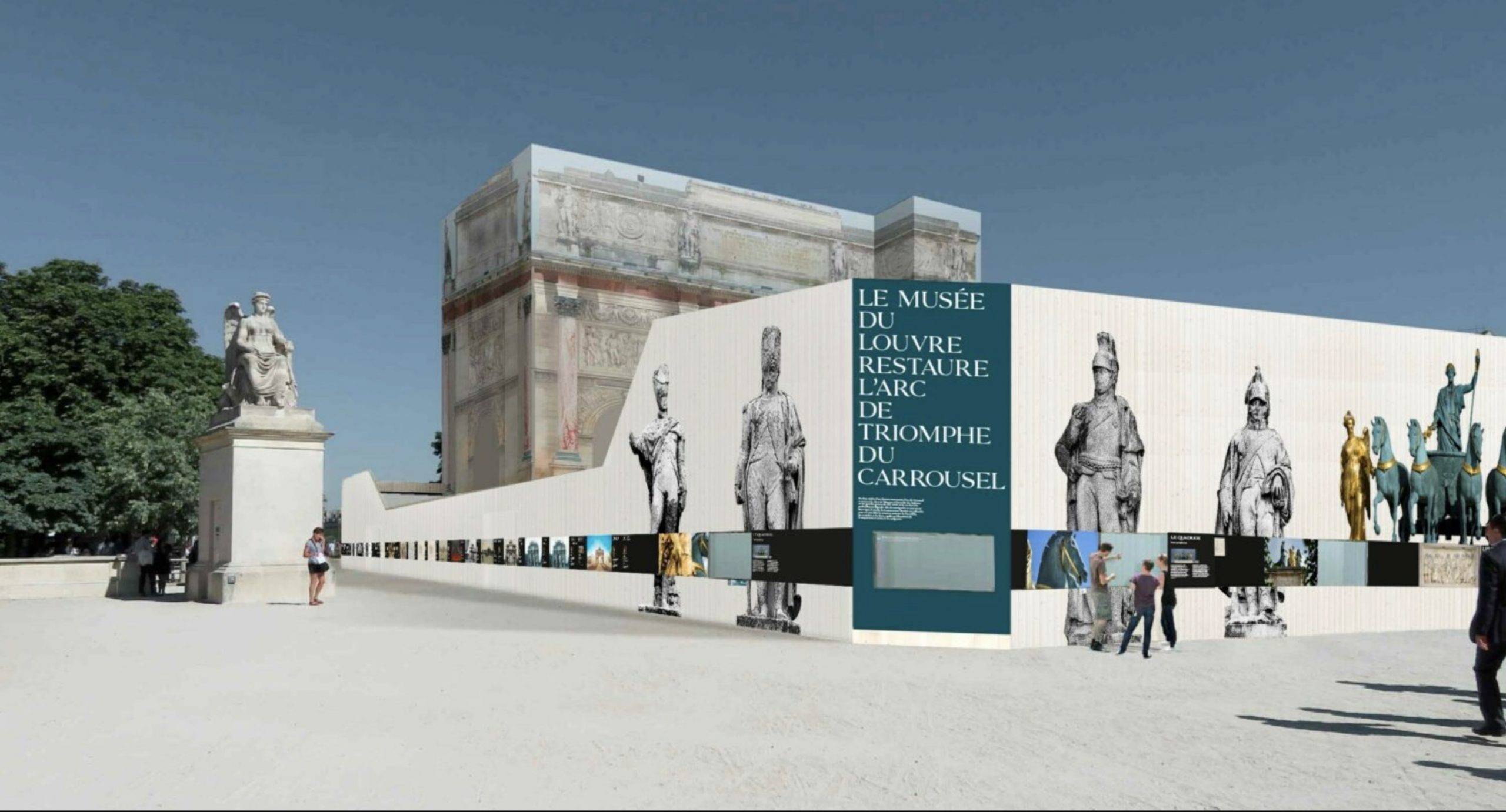 Musée du Louvre : restauration de l’arc du Carrousel