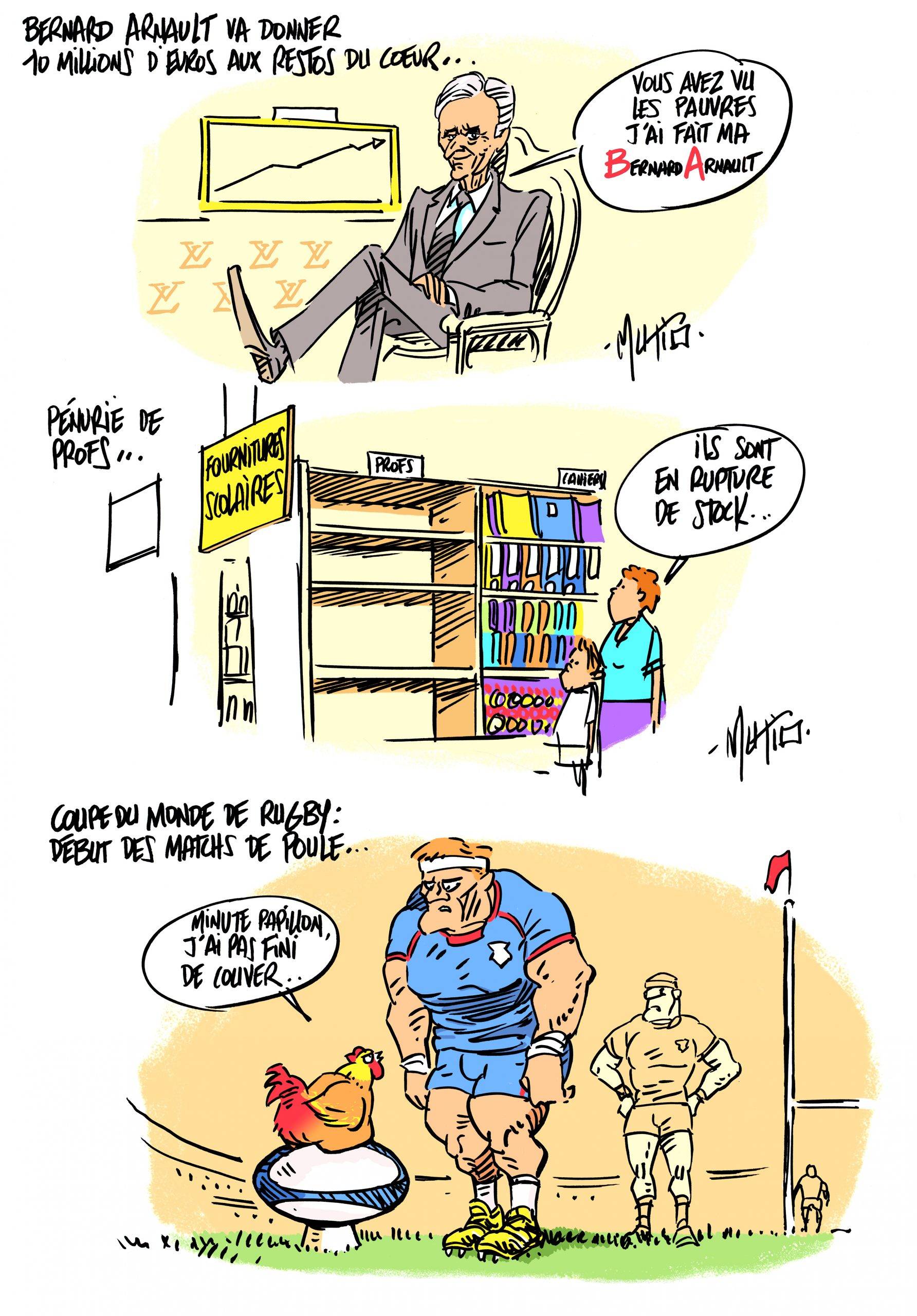 Bernard Arnault, profs et rugby