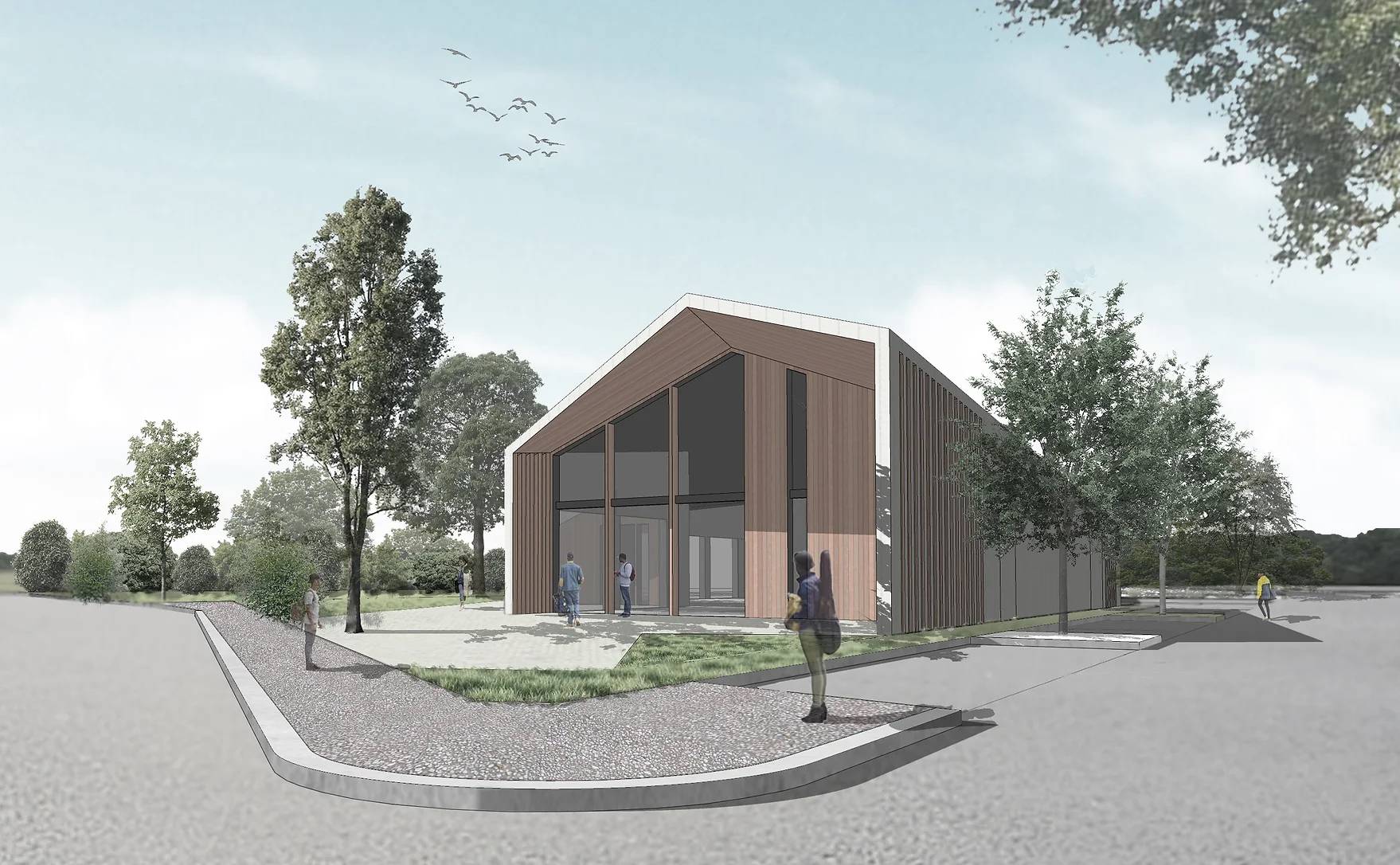 Le Mesnil-Aubry : salle polyvalente