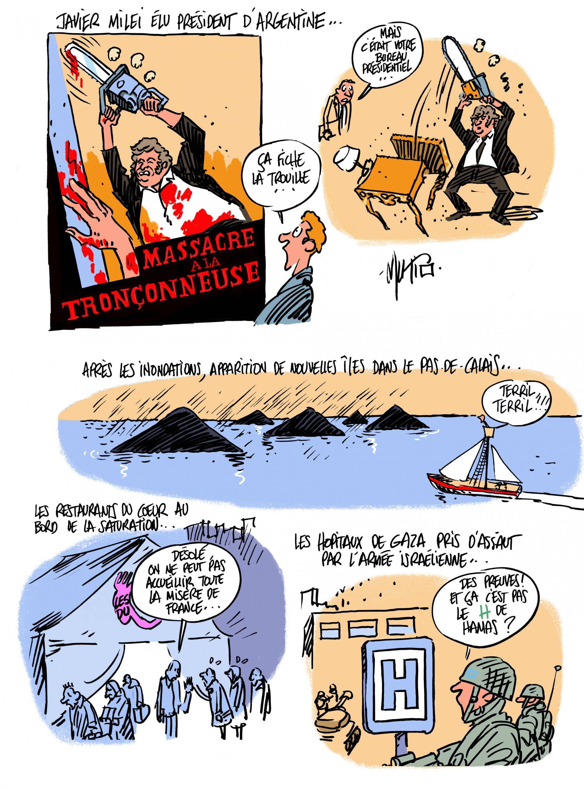 Argentine, inondations, saturation et Gaza