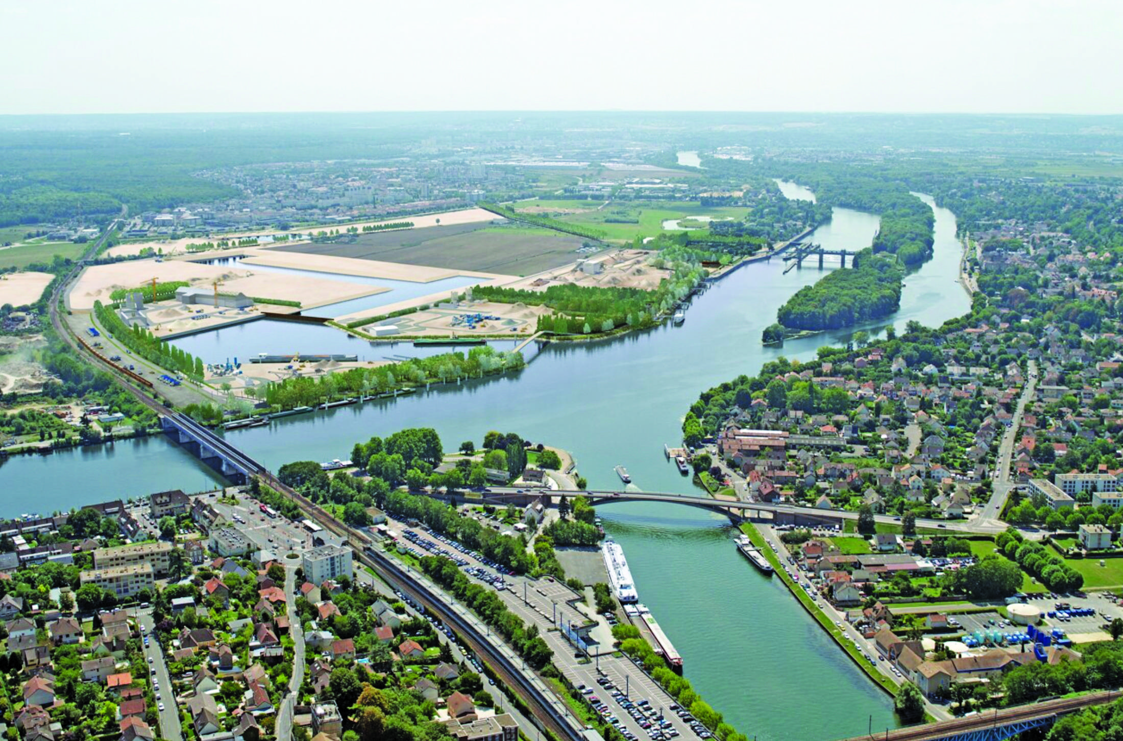 Achères : port Seine Métropole Ouest