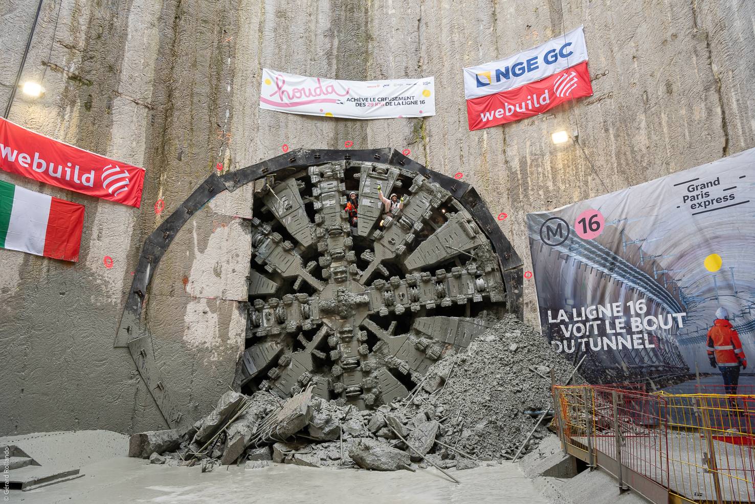 Sevran : fin de creusement pour le tunnel de la ligne 16