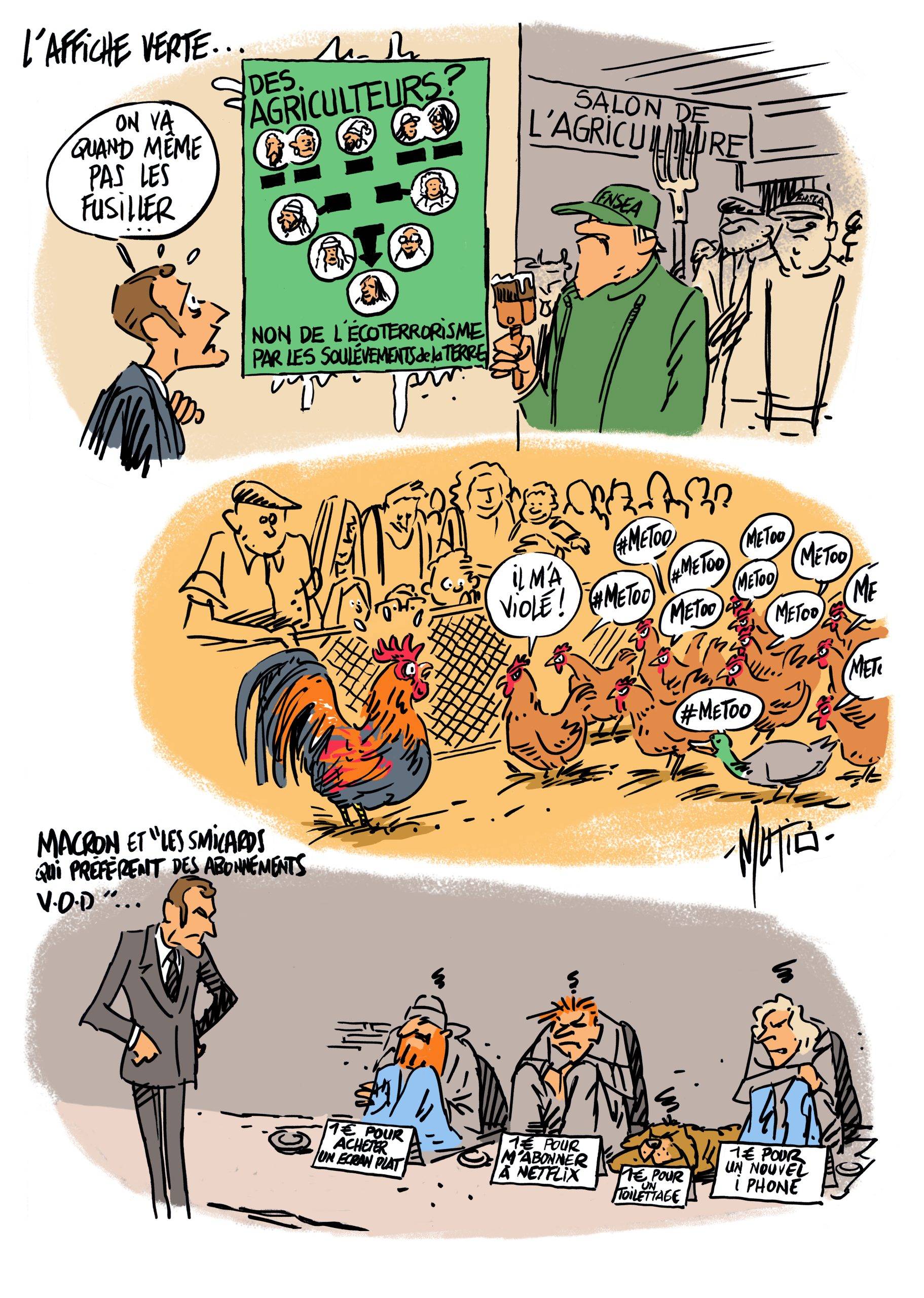 Affiche verte, #Metoo et Macron