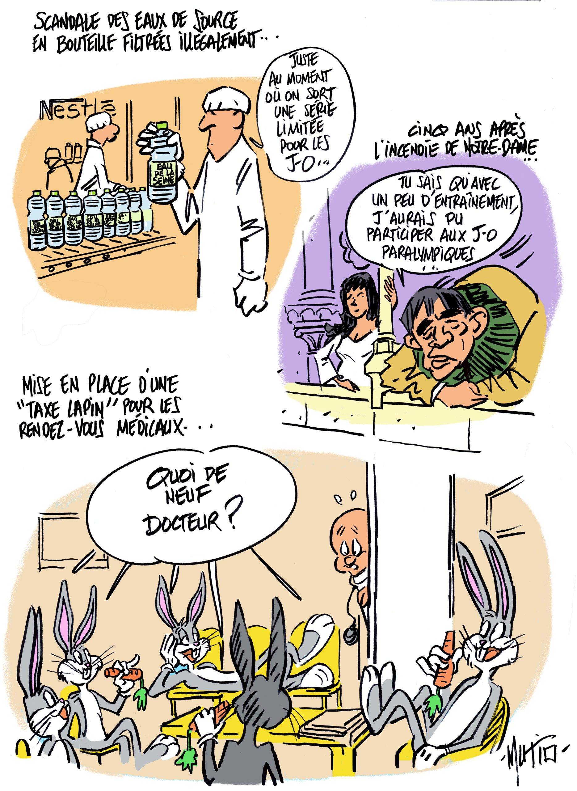 Eaux de source, Notre-Dame et taxe-lapin