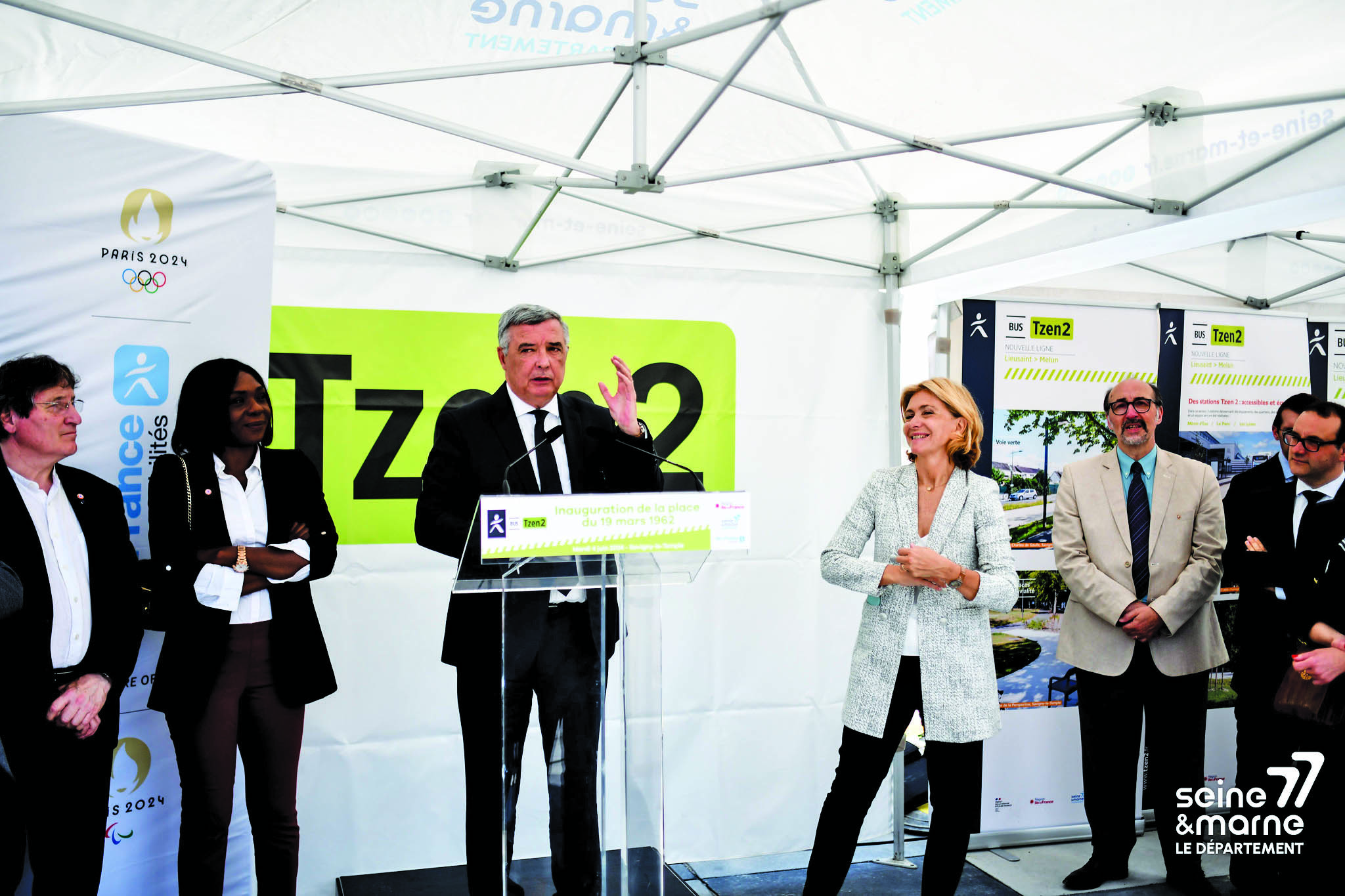 Savigny-le-Temple : inauguration de la tranche 2 du Tzen 2