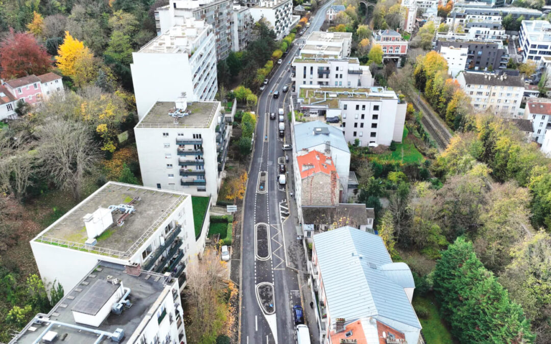 Grand Paris Seine Ouest : bande cyclable à Meudon