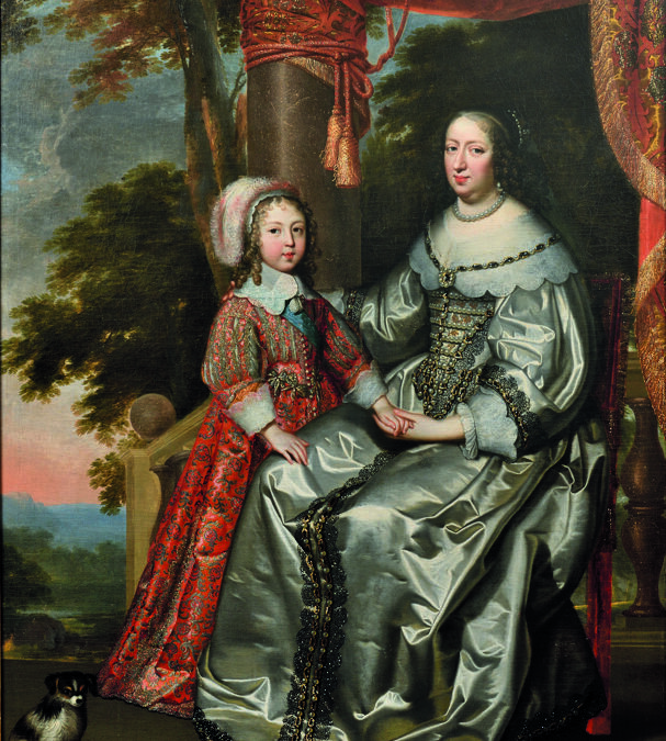 Château de Versailles : Un portrait de Louis XIV enfant et de sa mère