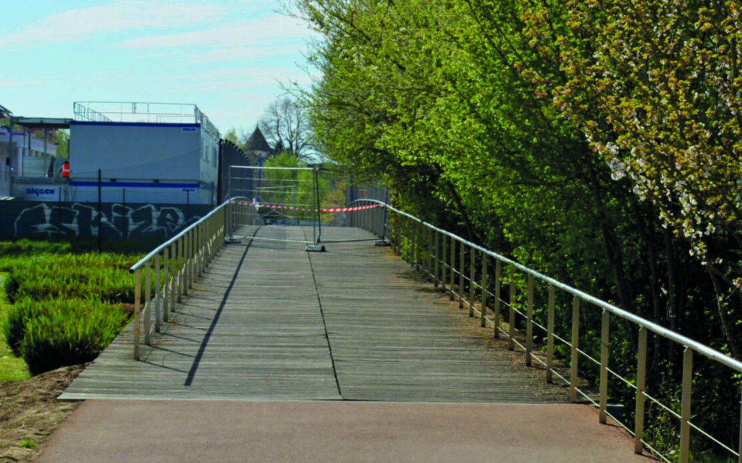 Bussy-Saint-Georges : travaux sur la passerelle