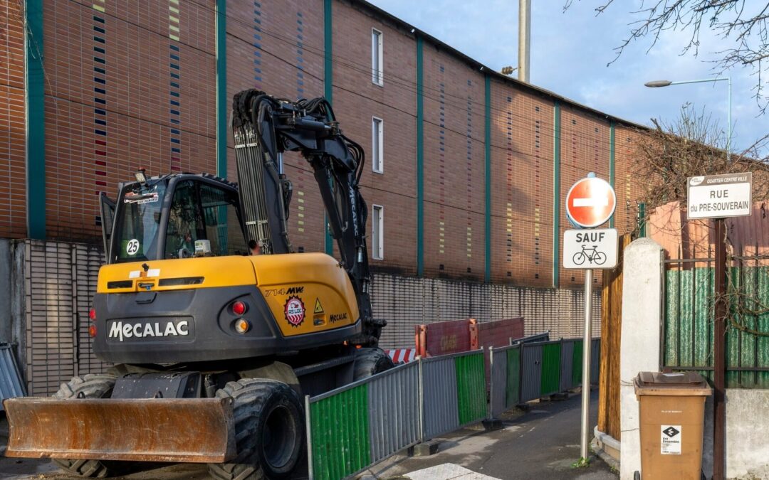 Travaux rue de la Gare à Bobigny