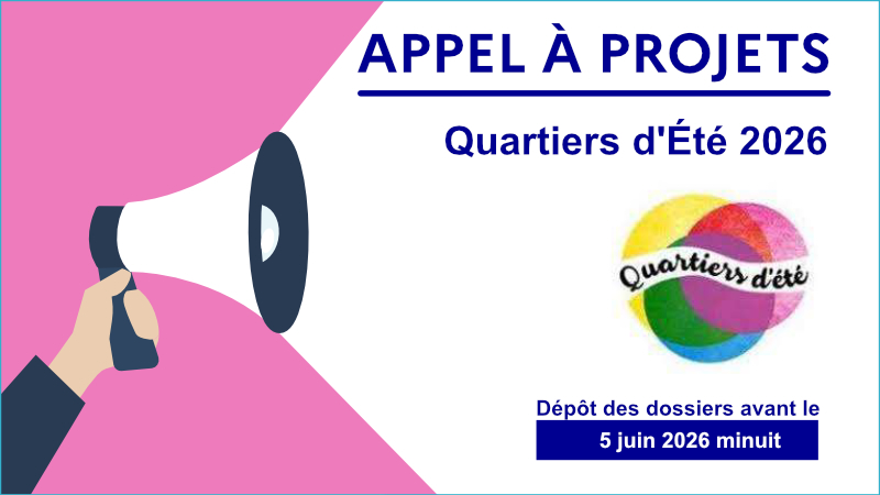 Lancement de l’appel à projets pour les « Quartiers d’été 2026 »