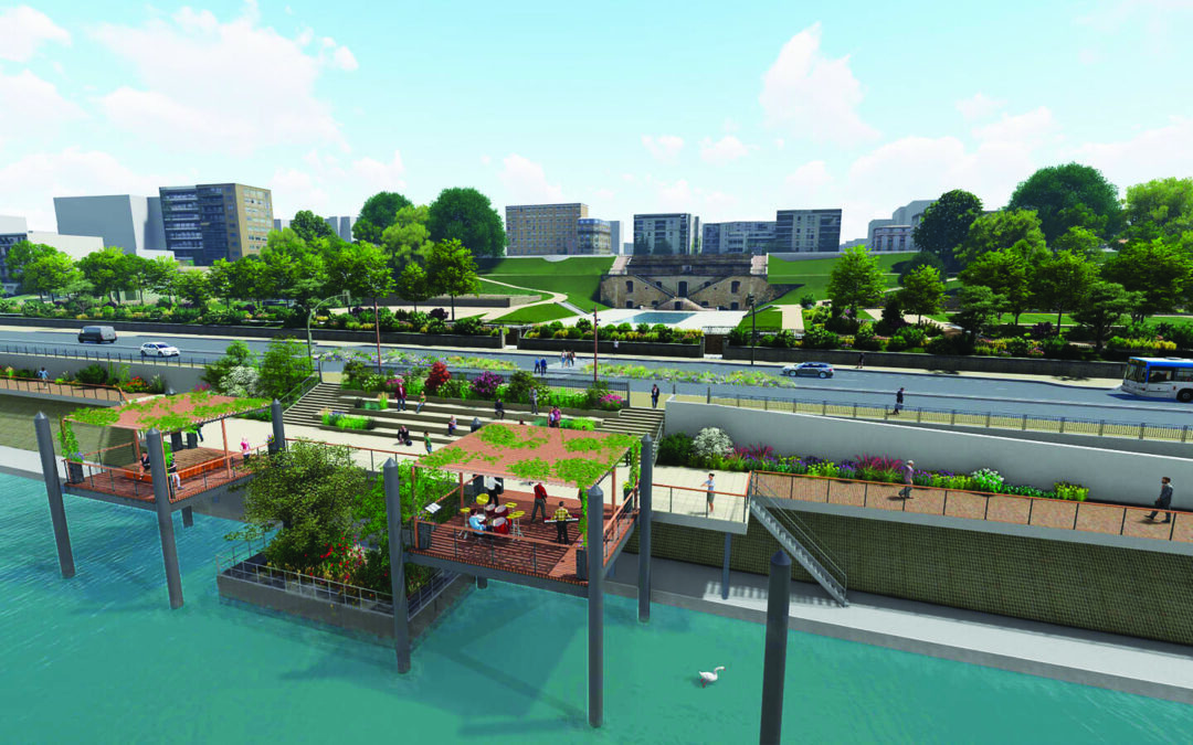 Courbevoie : promenade prolongée jusqu’au parc de Bécon