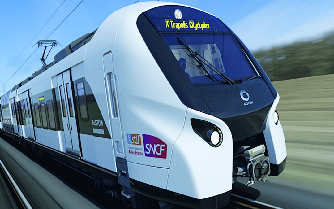 Le RER E arrive à Mantes